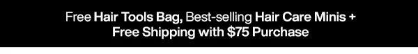 free shipping + products with $75 purchase