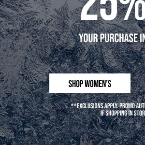Extra 25% off Shop Women's