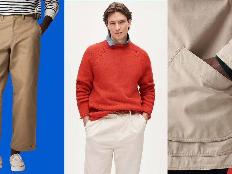 Three J.Crew models wearing the brand's most iconic menswear.