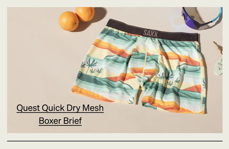 Quest Quick Dry Mesh Boxer Brief