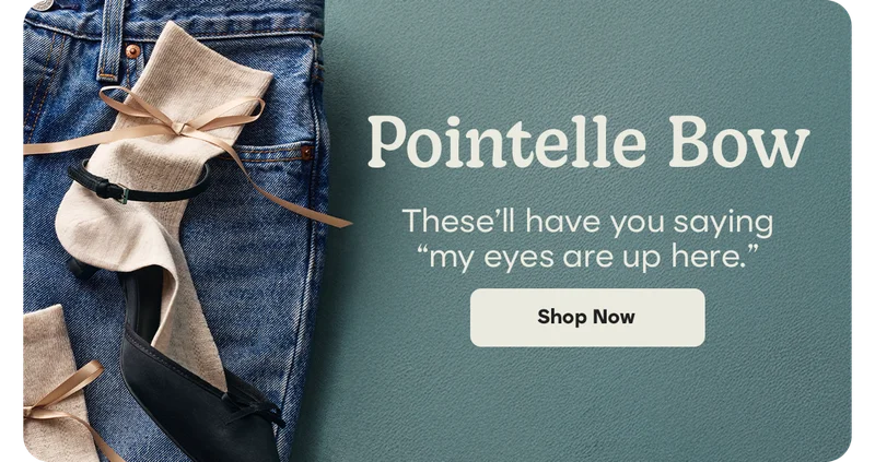 Pointelle Bow | These'll have you saying my eyes are up here. | Shop Now