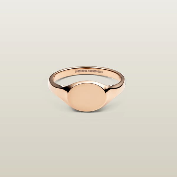 Classic Mini Signet Ring Rose Gold