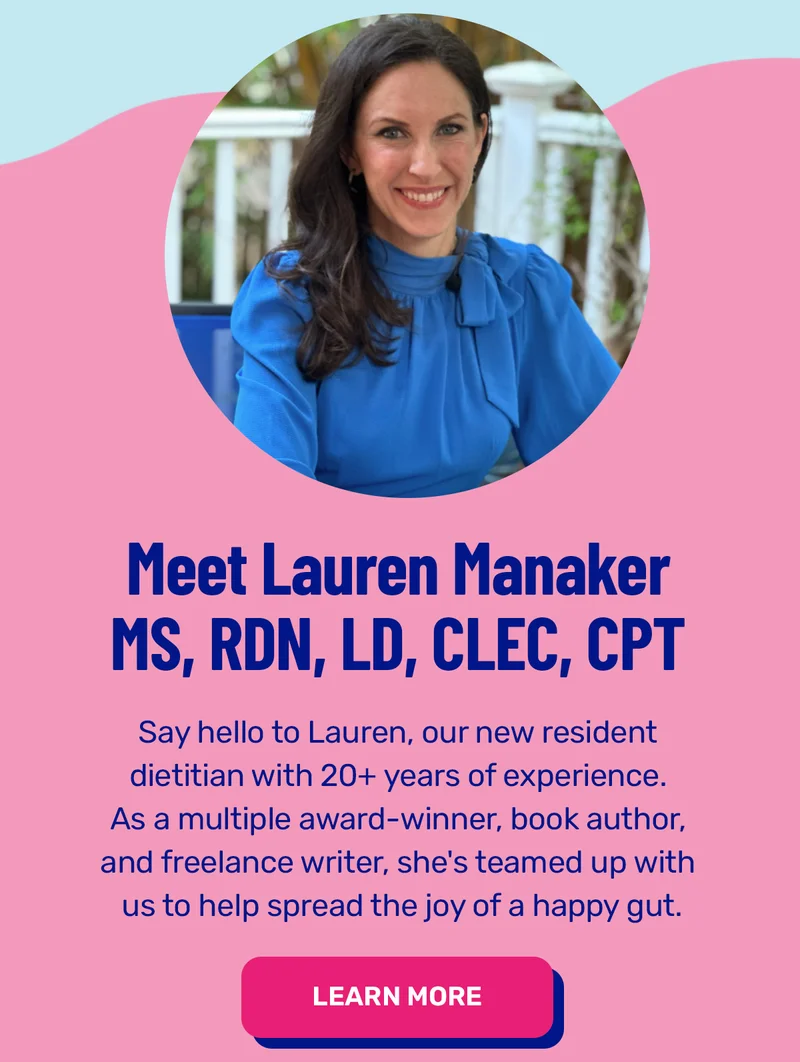 Meet our resident dietician, Lauren Manaker