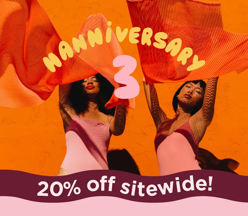 hanniversary 3 20% off sitewide!