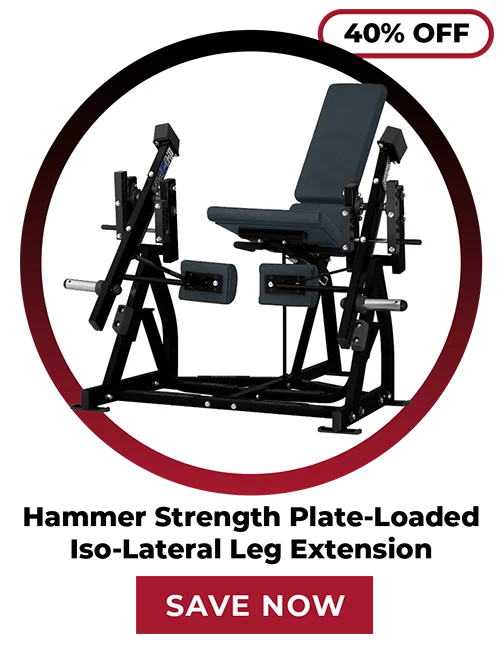 40% OFF | Hammer Strength Plate-Loaded Iso-Lateral Leg Extension