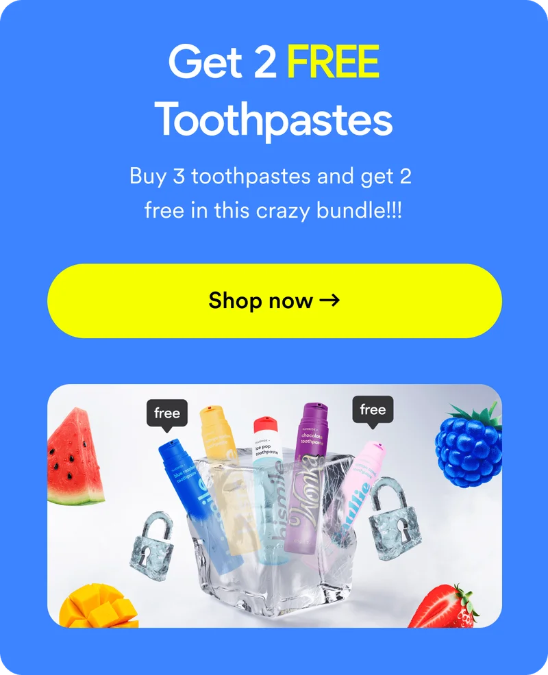 Get 2 FREE Toothpastes. Buy 3 toothpastes and get 2 free in this crazy bundle!!! Shop now!