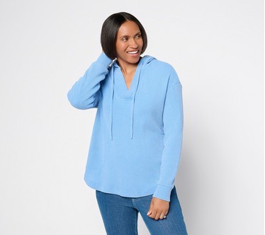 Belle by Kim Gravel Snow Washed Waffle Miss Jo Hoodie
