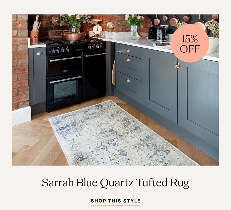 Sarrah Blue Quartz Tufted Rug