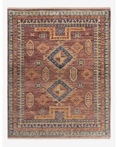 Cornado Hand-Knotted Wool Rug-Red / 2'6" x 8' Runner