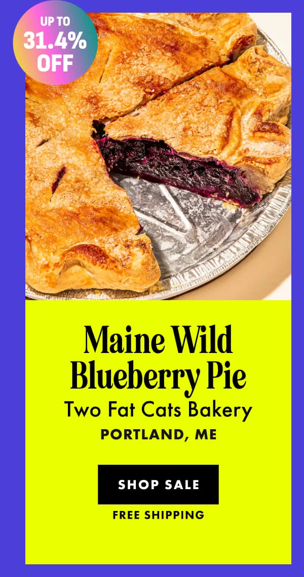 Maine Wild Blueberry Pie