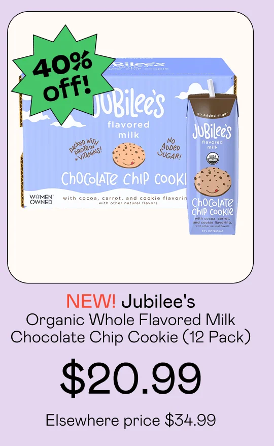 Organic Whole Flavored Milk - Chocolate Chip Cookie (12 Pack)