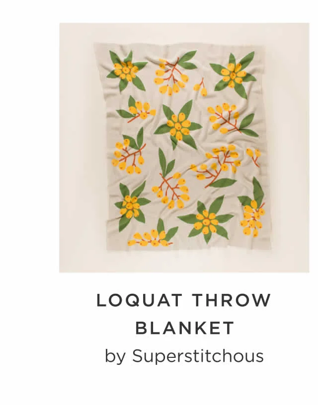 Loquat Throw Blanket