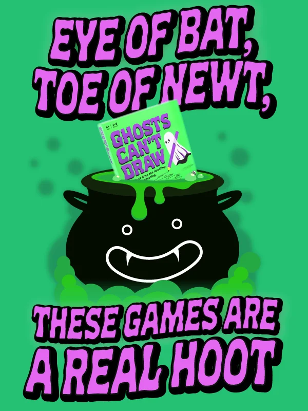Eye of bat, toe of newt, these games are a real hoot.