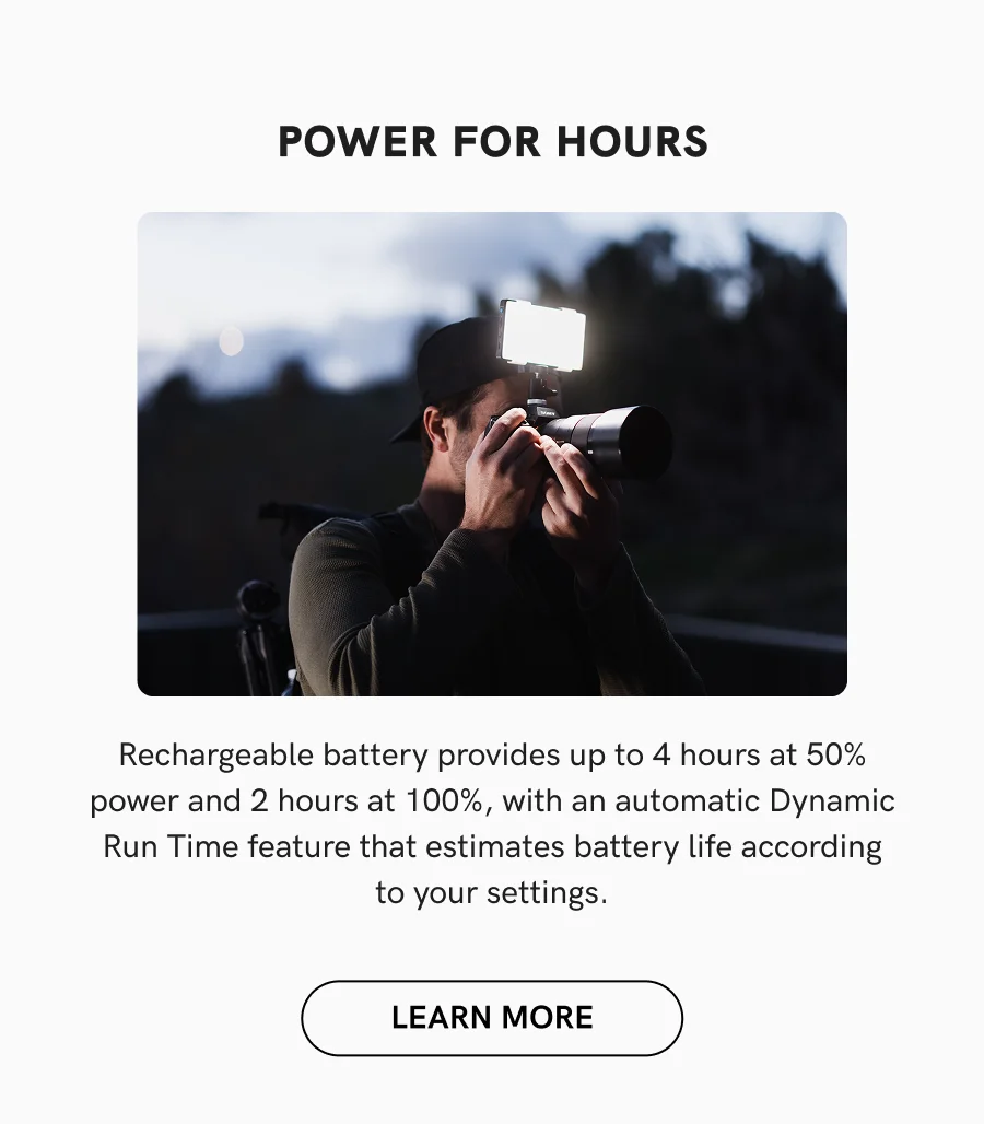 Power For Hours | Learn More