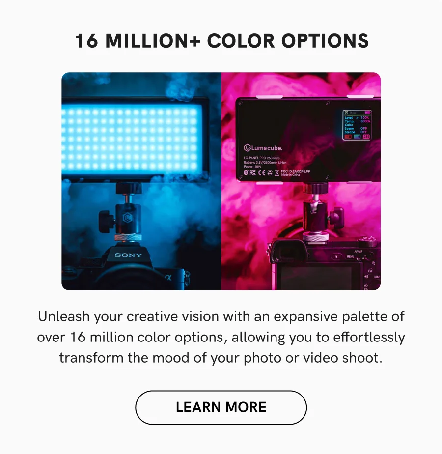 16 Million+ Color Options