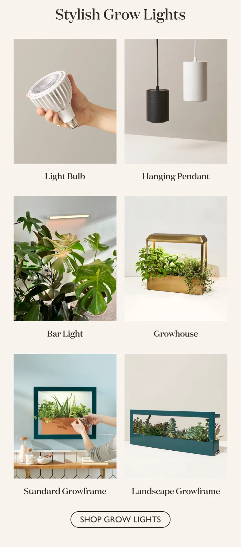 Shop Stylish Grow Lights