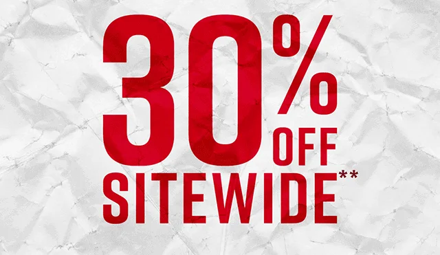 30% Off Sitewide