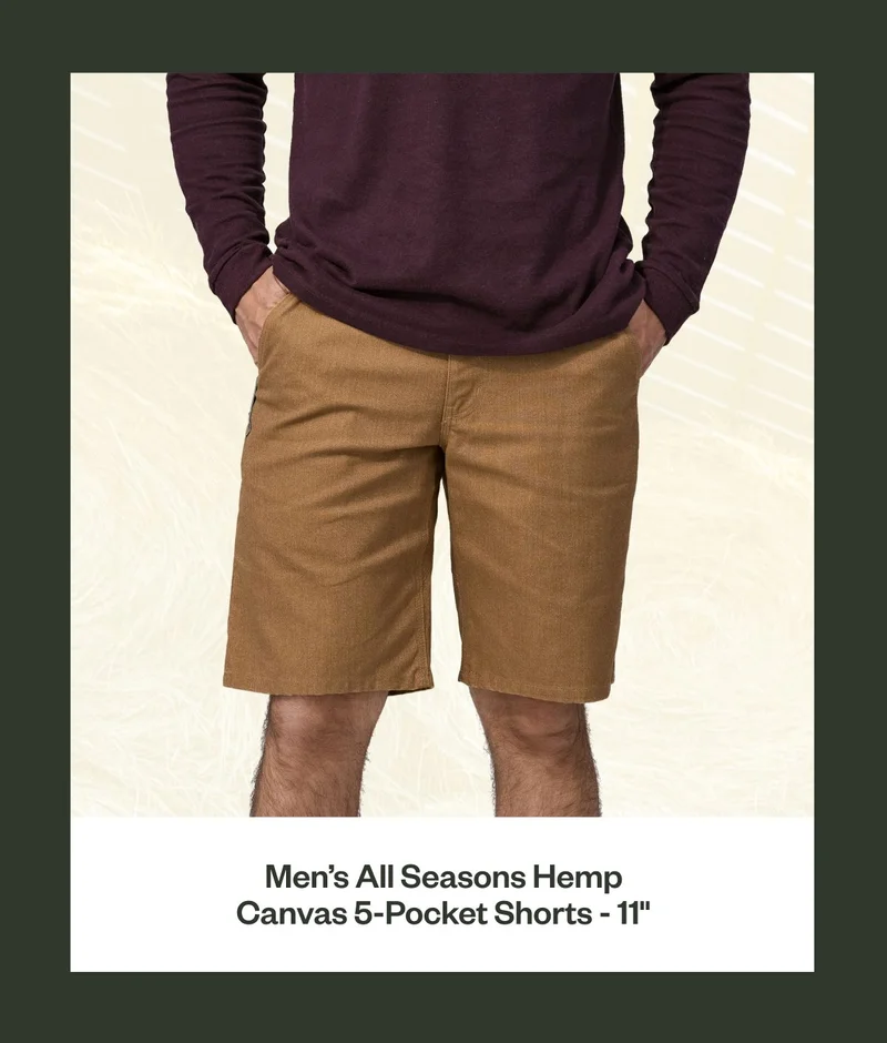 Men's All Seasons Hemp Canvas 5-Pocket Shorts - 11 inches