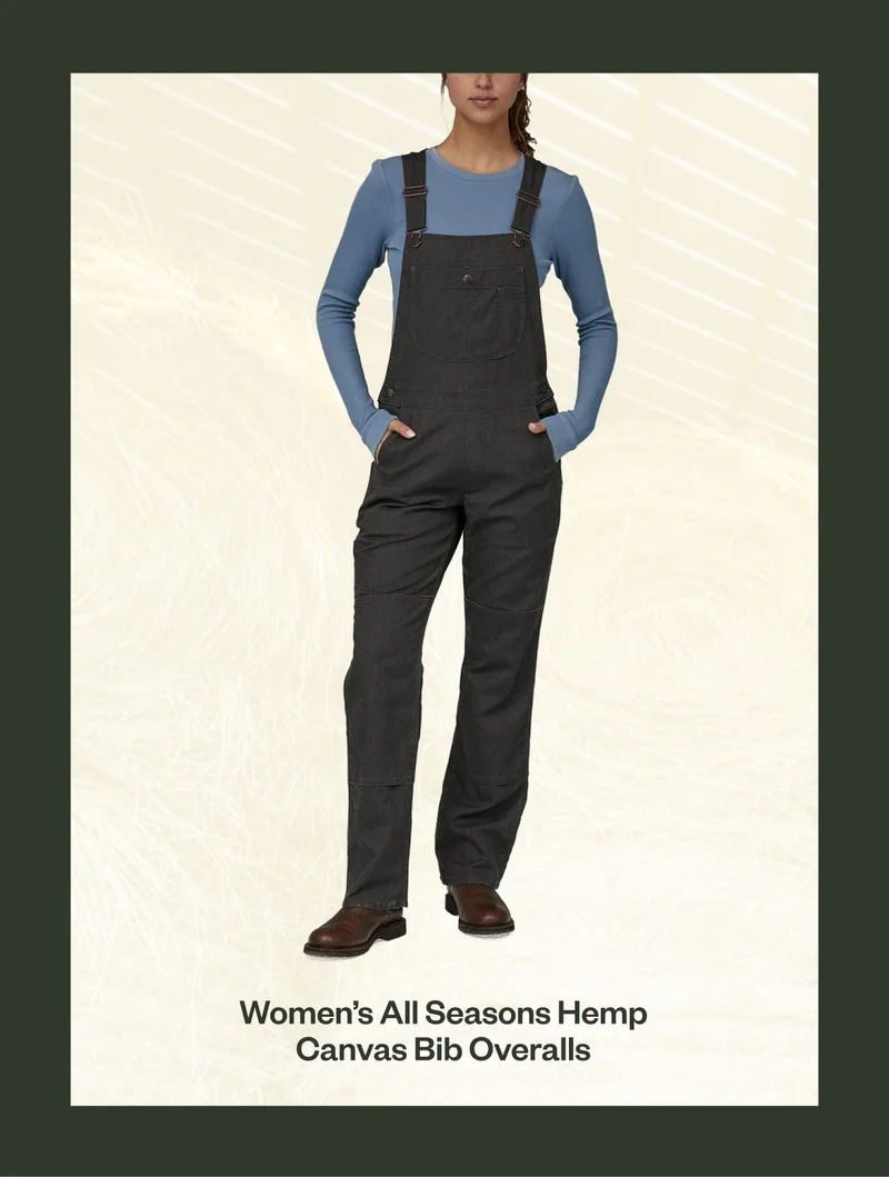 Women’s All Seasons Hemp Canvas Bib Overalls