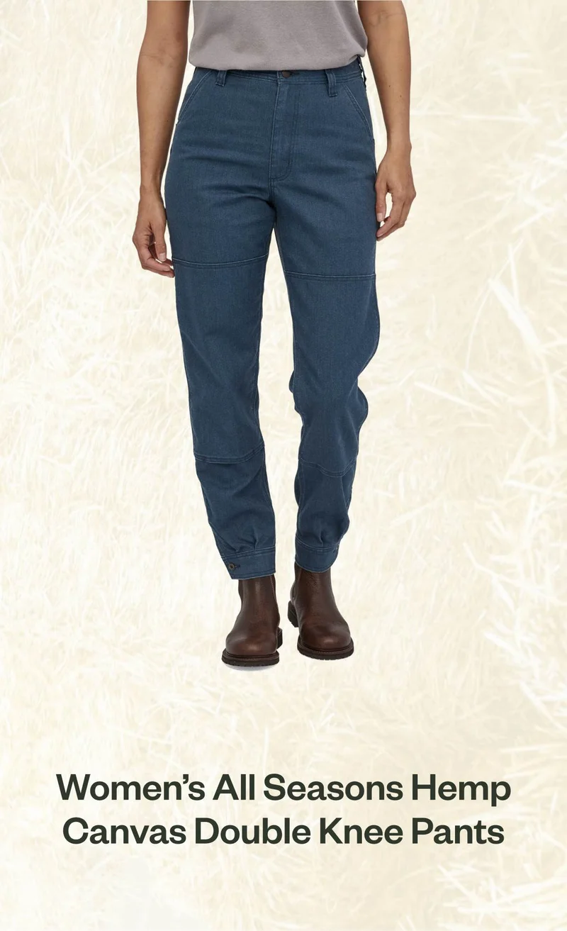 Women’s All Seasons Hemp Canvas Double Knee Pants - Regular