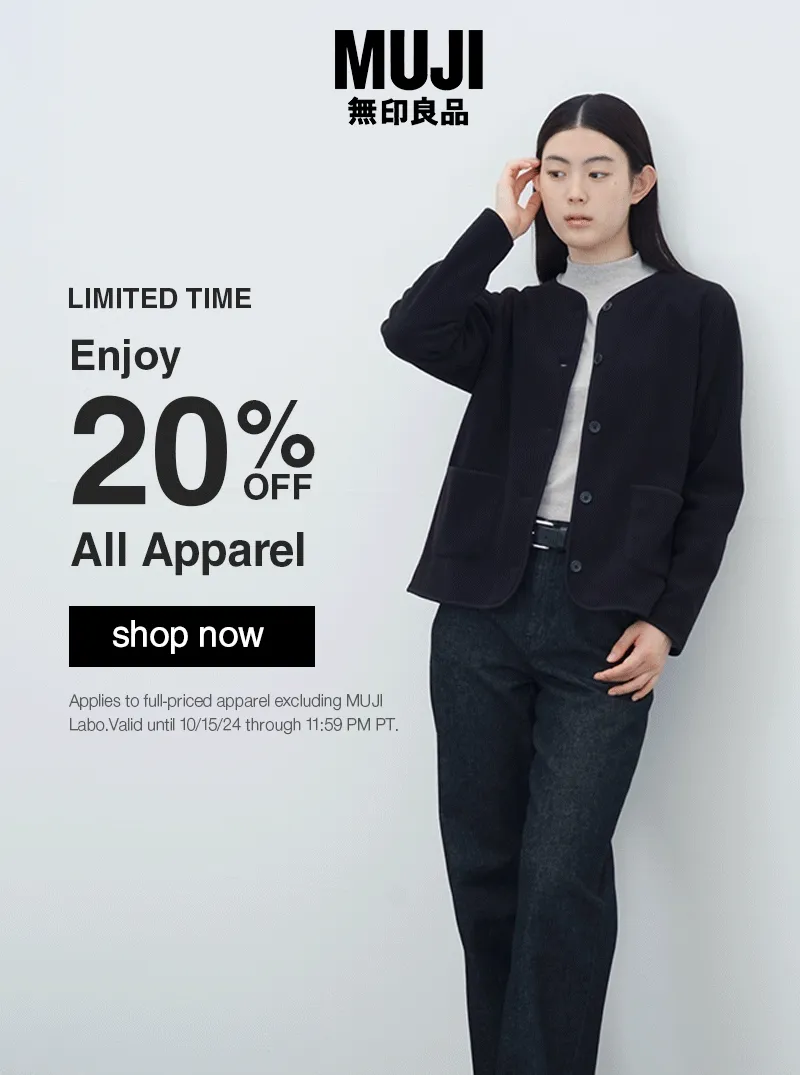 Shop 20% Off Apparel For A Limited Time!
