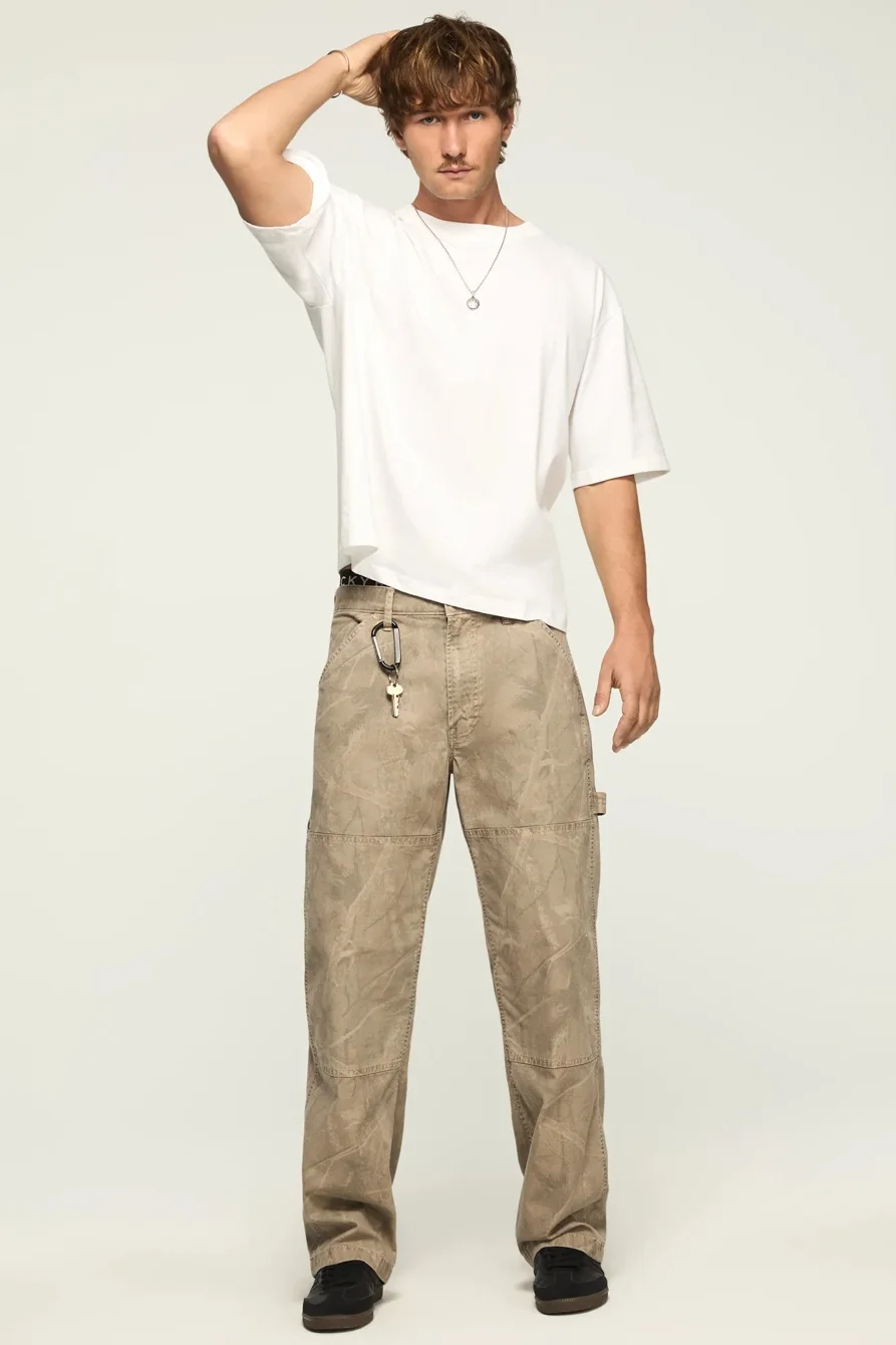 Image of Lucky Brand 287 Loose Utility - Men's Pants in Cappuccino