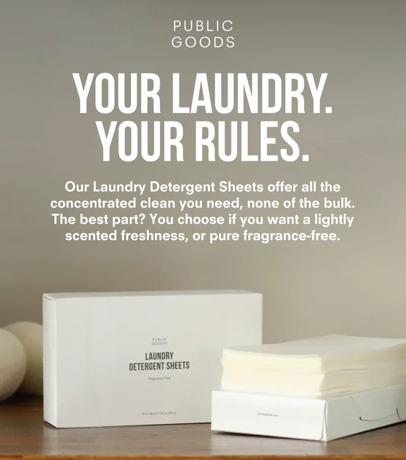 Your laundry. Your rules.
