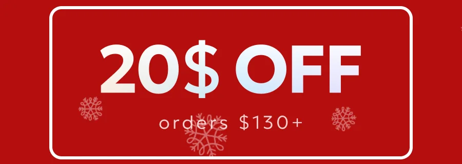 $20 off orders $130 or more