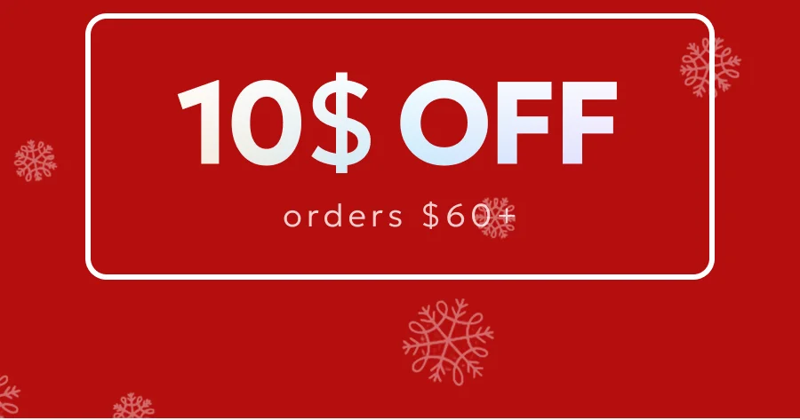 $10 off orders $60 or more
