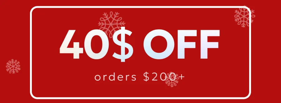 $40 off orders $200 or more