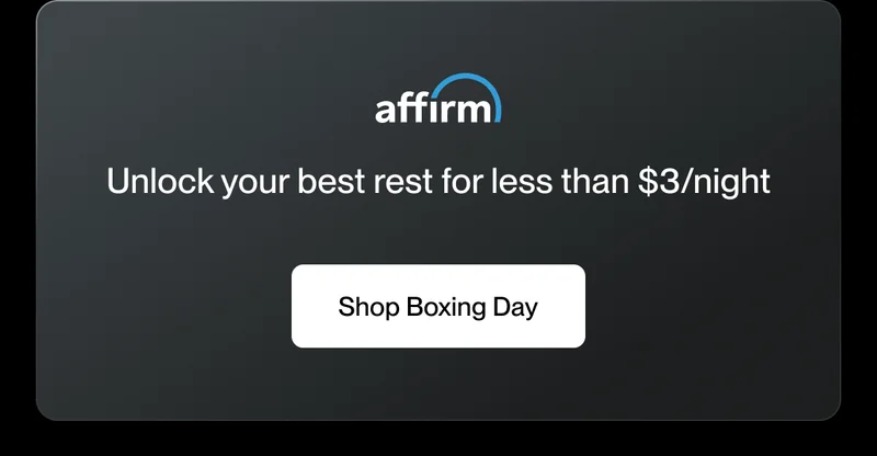 Affirm - Unlock your best rest for less than $3/night