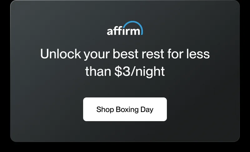 Affirm - Unlock your best rest for less than $3/night