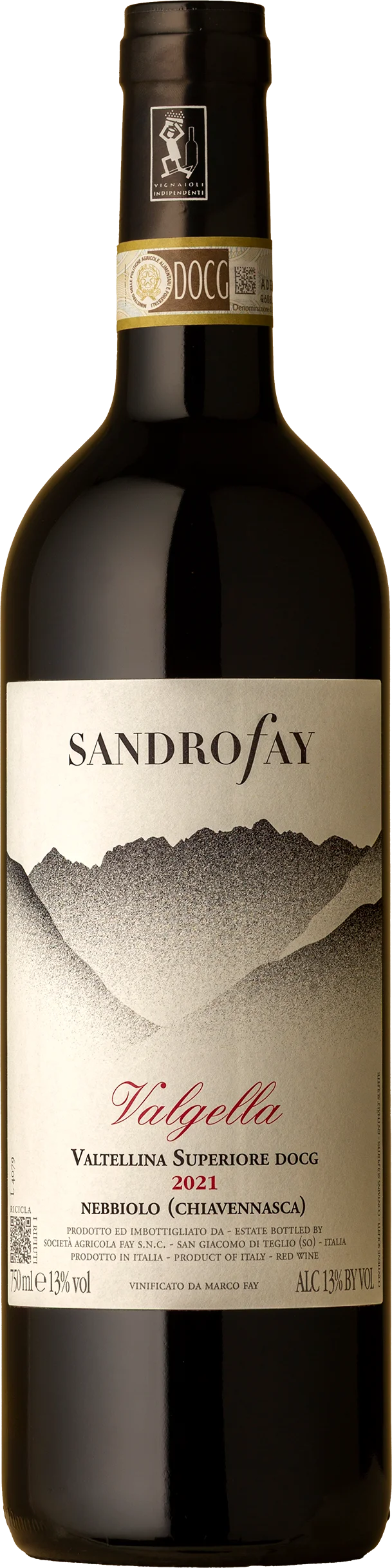Image of Sandro Fay <BR> Valgella Valtellina Superiore Nebbiolo 2021
