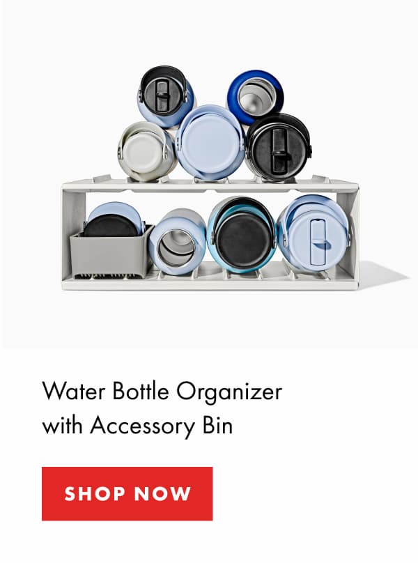 Water Bottle Organizer with Accessory Bin | SHOP NOW