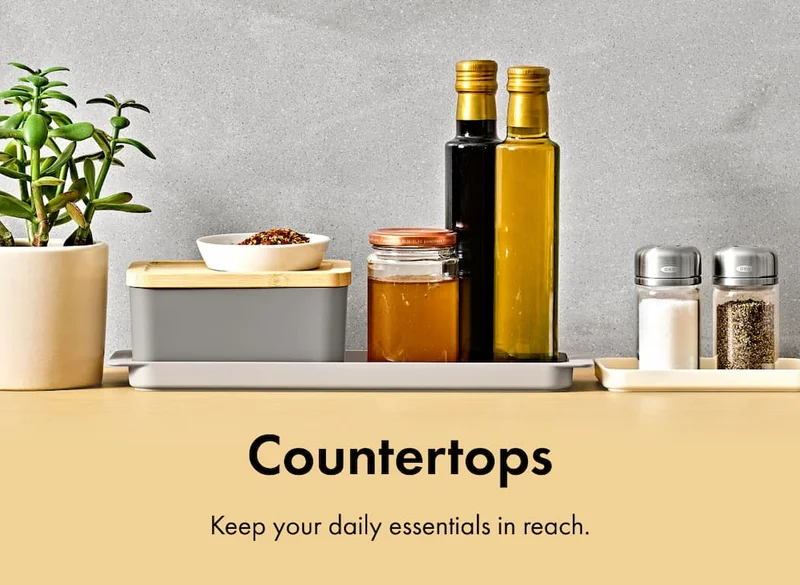 Countertops. Keep your daily essentials in reach.