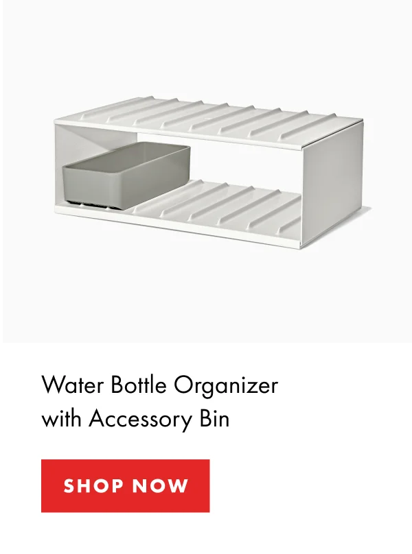 Water Bottle Organizer with Accessory Bin | SHOP NOW