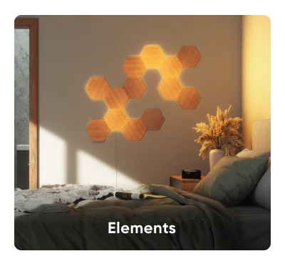 Elements: Wood Textured Light Panels
