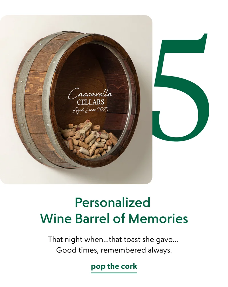 Personalized Wine Barrel of Memories