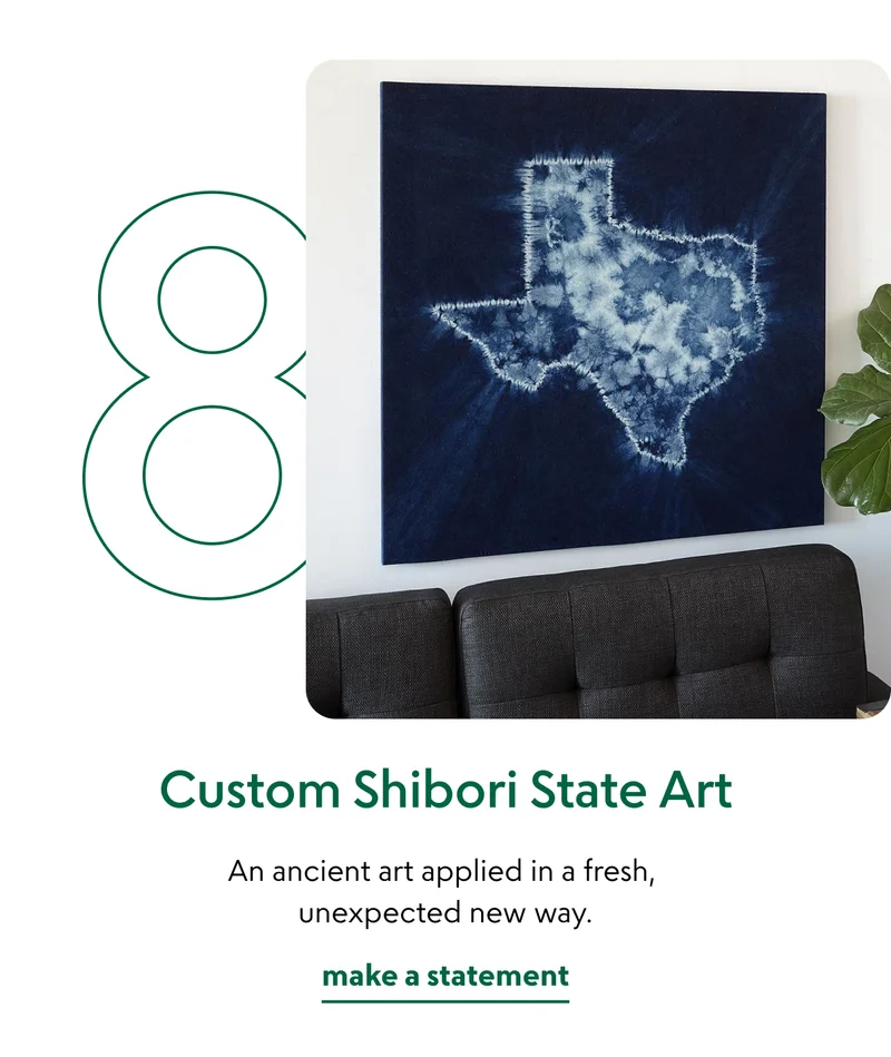 Custom Shibori State Art
