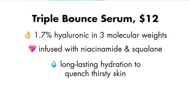 infused with niacinamidde & squalane