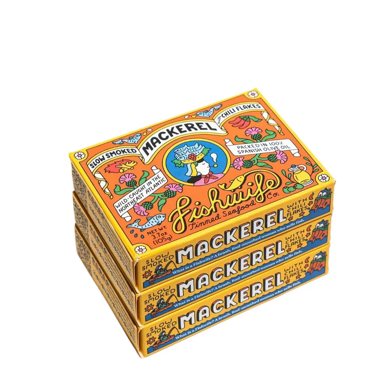 Image of Slow Smoked Mackerel with Chili Flakes (3-Pack)
