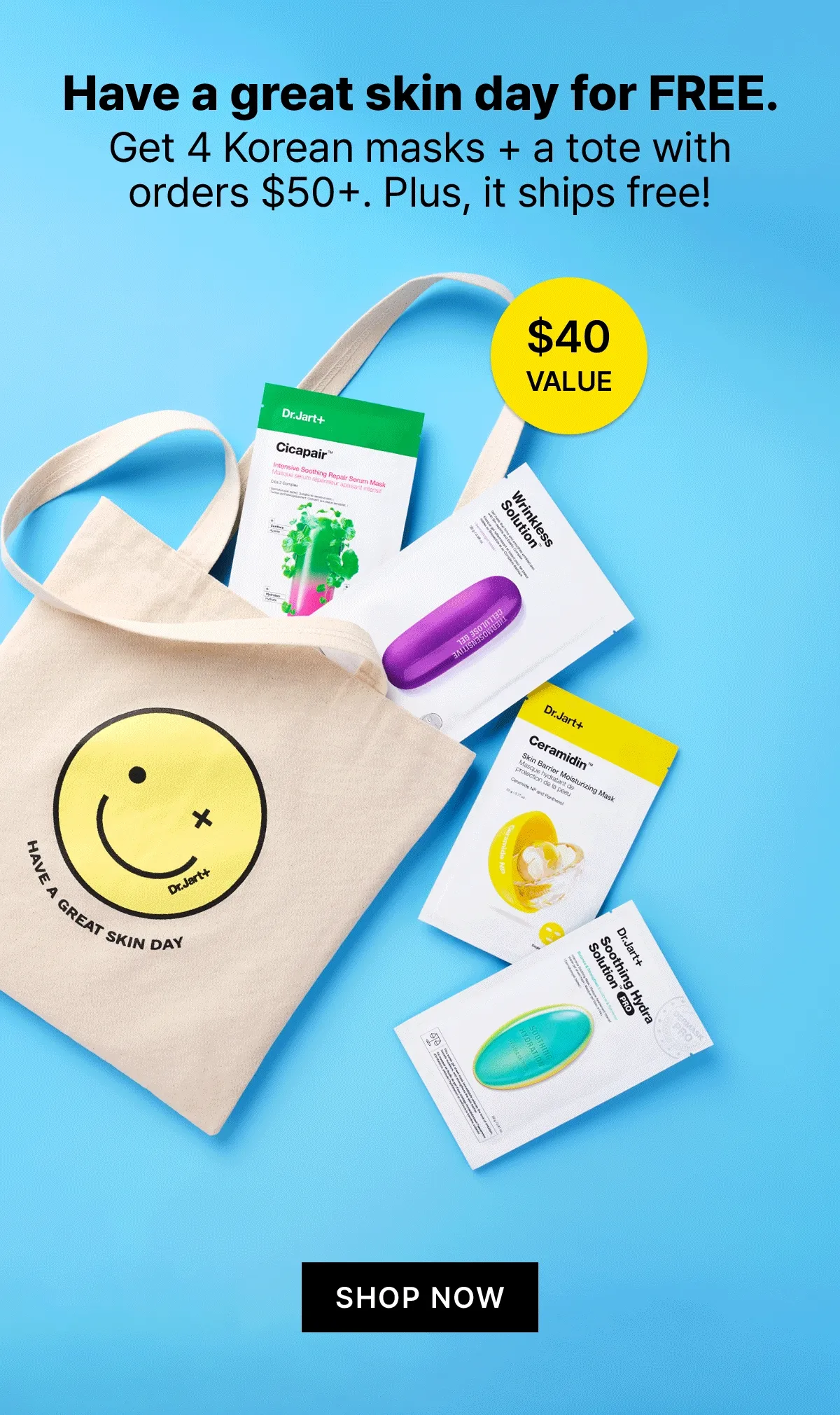 Calling all sensitive skin types. Get 3 free Cicapair full sizes with orders $65+.