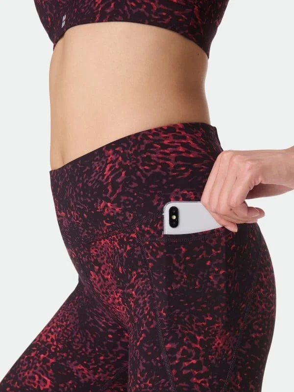 New Power Leggings | Red Tortoise Print