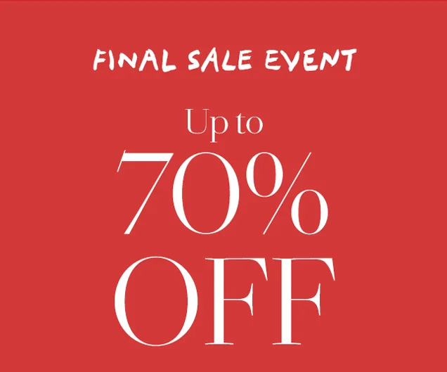 Up to 70% off sale