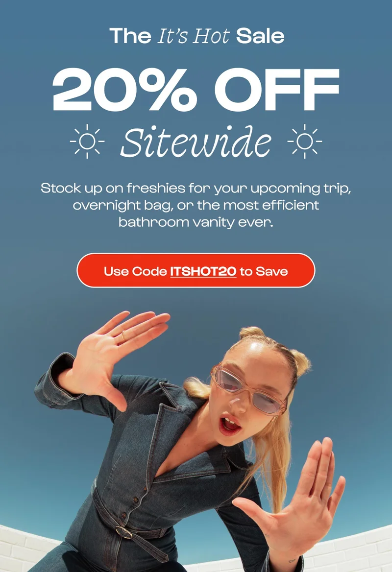 Shop Now, 20% with code ITSHOT20