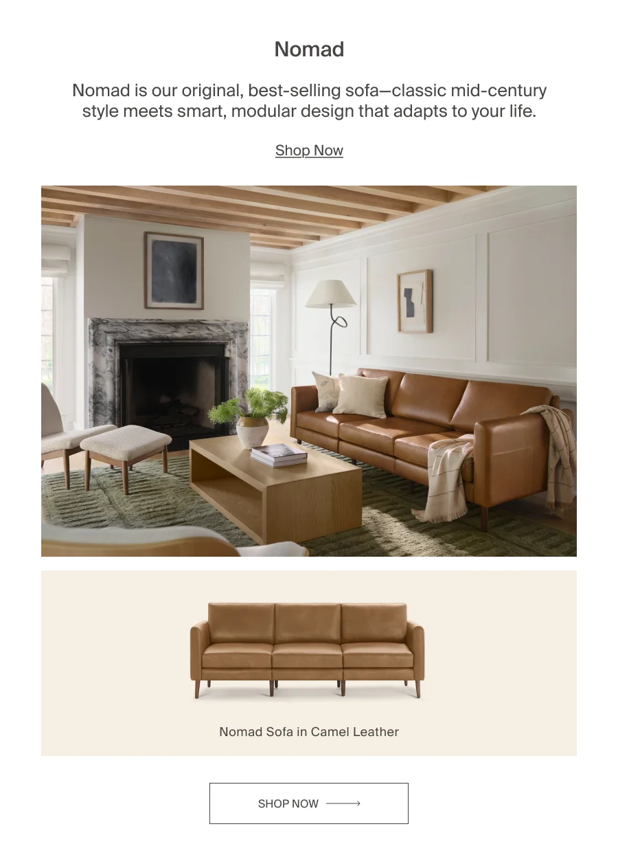 Nomad Leather Sofa