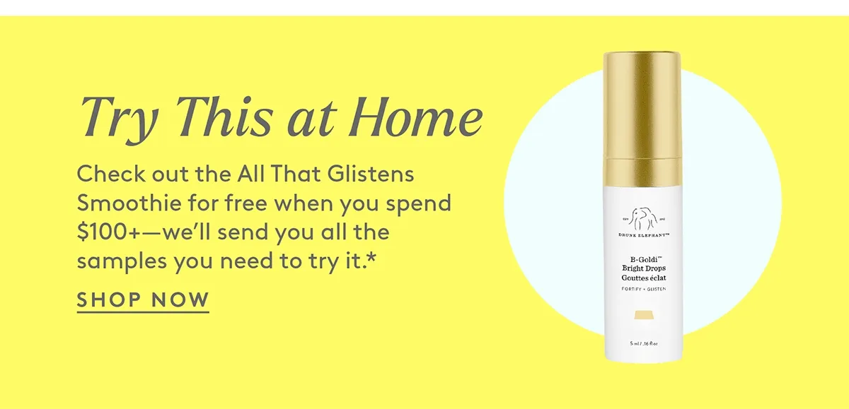 Try this at home when you spend $100+