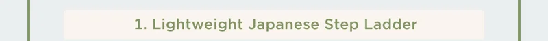 Lightweight Japanese Step Ladder