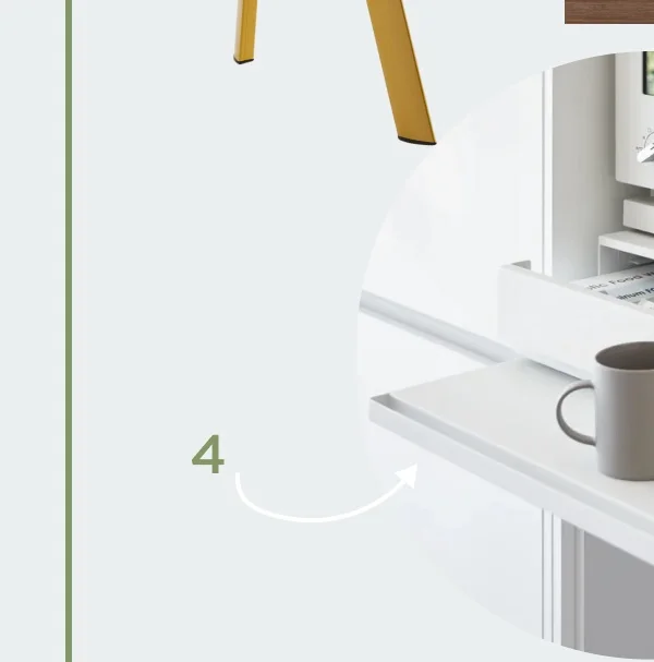 Countertop Drawer with Pull-out Shelf