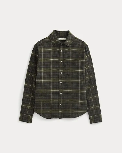 Image | Brushed Flannel Shirt | Heather Beech